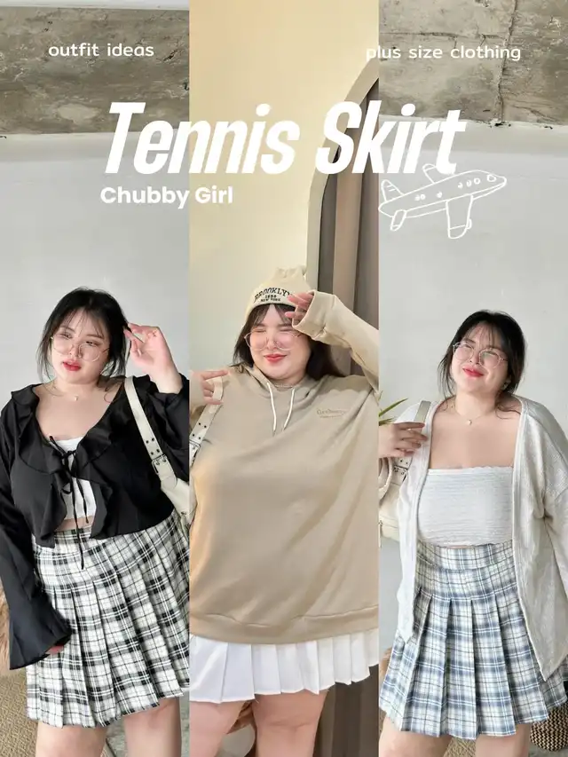 Tennis Skirt กระโปรงเทนนิสสาวอวบอ้วน